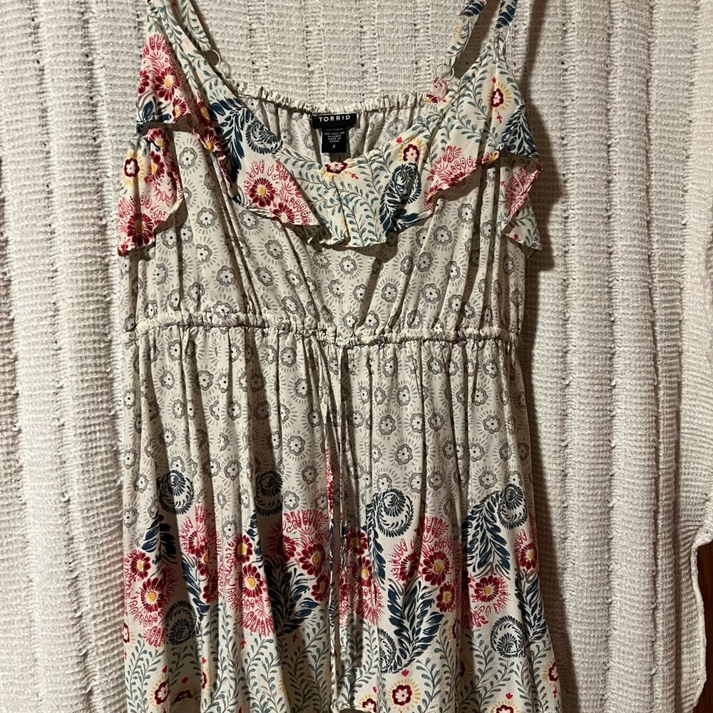 Torrid floral print tank